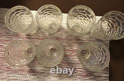 7 Yorktown Federal Glass Thumbprint Iridescent Carnival Tumbler 4, 4.75, 3, 5.25