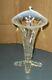 Antique Dugan Northwood Glass Opalescent Water Lily Four Footed Twig Vase