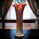 Antique Northwood Amethyst Drape Carnival Glass Swung Vase 8 1/2 Tall