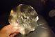 Antique Northwood Ice White Poppy Show Carnival Glass Ruffled Iridescent Bowl