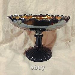 CARNIVAL GLASS c. 1928 Australian rarity great shape BUTTERFLY BUSH & WARATAH