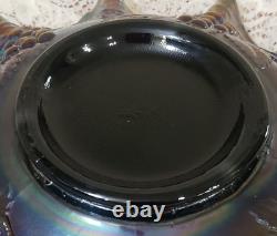 Carnival Glass Bowl Amethyst 10 1/2 Iridescent Imperial/Fenton/Dugan Unknown