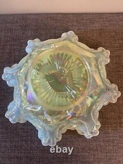 Carnival Glass Fenton Iridescent Farmyard Bowl