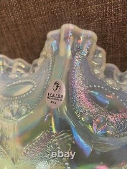 Carnival Glass Fenton Iridescent Farmyard Bowl