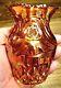 Carnival Glass Marigold Riihimaki Western Thistle Vase Great Iridescence Htf