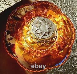 Carnival Glass Marigold Riihimaki Western Thistle Vase Great Iridescence Htf