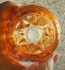 Carnival Glass Marigold Riihimaki Western Thistle Vase Great Iridescence Htf