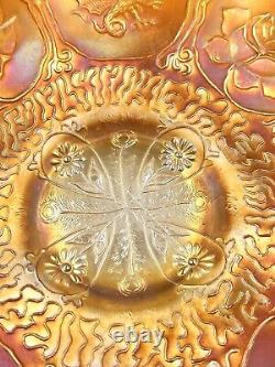Carnival Glass Master Bowl Marigold Dragon & Lotus Design by Fenton 1915/1920