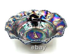 Carnival Glass Small Bowl 4696- Amethyst Kangaroo Design Made in Australia 1924