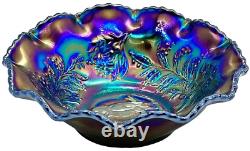 Carnival Glass Small Bowl Amethyst Design Made in Australia 1924