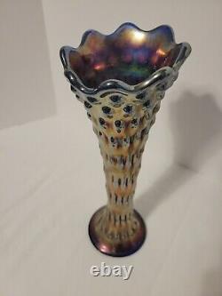Carnival Glass Swung Vase Tree Trunk IRIDESCENT 10'Tall