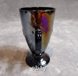 Extremely Rare, VTG, Carnival Glass, Iridescent, Cup, Figural, Nude Person Base