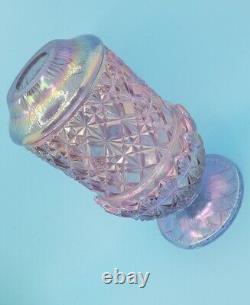 Fenton Fairy Lamp Fine Cut And Block Iridescent Opalescent Carnival Rare