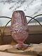 Fenton Pink Pineapple Iridescent Carnival Glass Fairy Lamp