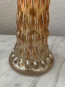 Fenton Rustic Glass Midsize Carnival Glass Swung Vase, 13.5 tall