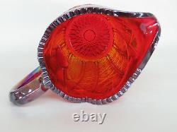 Indiana Carnival Glass Heirloom Sunset Iridescent Pitcher 368B