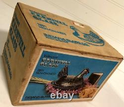 Indiana Glass Co. Hen on Nest with Box #2891 Vintage Iridescent Carnival Glass