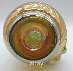 Kaunas Glass / Pitcher vase carnival iridescent / European Glass