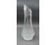 L. E. Smith Clear Iridescent Carnival Glass Swung Vase 13 1/4