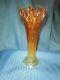 Northwood Iridescent Marigold Tree Trunk Carnival Glass Swung Vase Antique 1909