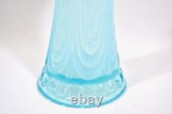 Northwood Swung Glass Vase Turquoise Opalescent Jewels Drapery c. 1906 RARE