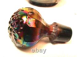 PERFUME Grape & Cable LEFT ONE Amethyst Carnival Glass By DUGAN DIAMOND