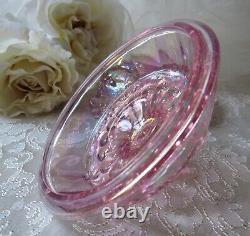 Pink Carnival Glass, VTG Fenton, Opalescent, Cottage Home, Provincial, Pink Decor, 5