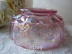 Pink Carnival Glass, VTG Fenton, Opalescent, Cottage Home, Provincial, Pink Decor, 5