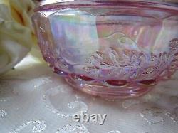 Pink Carnival Glass, VTG Fenton, Opalescent, Cottage Home, Provincial, Pink Decor, 5