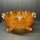 Pretty Marigold Fenton Carnival Glass Grape & Cable Fruit Bowl Persian Medallion