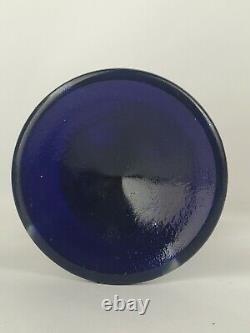RARE! Cobalt Blue Carnival Glass John ST Clair Cordials-Electric Iridescent