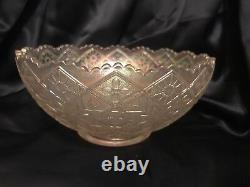 Rare! 50's Hattie or Busy Lizzie 1915's Pattern Imperial Iridescent Glass Bowl