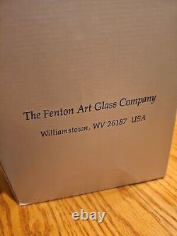 Rare! Brand New Fenton Pink Iridescent Carnival Glass Atlantis Koi Fish Bowl A26