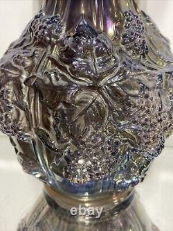 VTG. Carnival Glass Imperial Loganberry Vase. 10