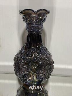 VTG. Carnival Glass Imperial Loganberry Vase. 10