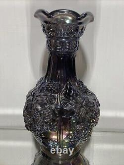 VTG. Carnival Glass Imperial Loganberry Vase. 10