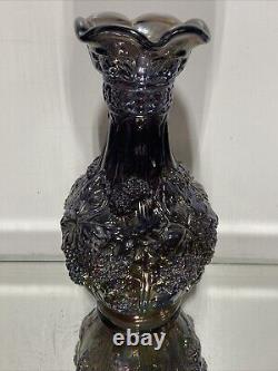 VTG. Carnival Glass Imperial Loganberry Vase. 10