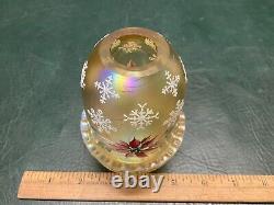 Vintage 1997 FENTON Iridescent Carnival Glass Fairy Lamp Light Christmas Ltd Ed