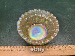 Vintage 1997 FENTON Iridescent Carnival Glass Fairy Lamp Light Christmas Ltd Ed