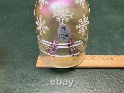 Vintage 1997 FENTON Iridescent Carnival Glass Fairy Lamp Light Christmas Ltd Ed