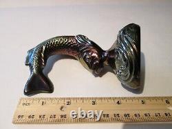 Vintage Fenton Koi Iridescent Fish Figurine Hard To Find Carnival Glass Type Hue