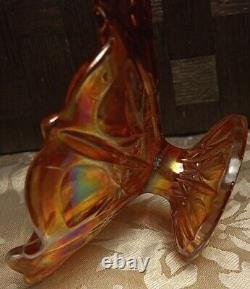 Vintage Imperial Carnival Propeller Compote Iridescent -MINT Condition