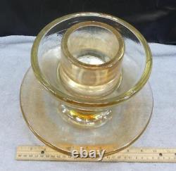 Vintage Pyrex Glass Insulator Carnival Glass Marigold Iridescent 453